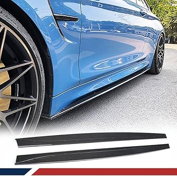 BMW サイドスカート サイドスポイラー カーボン カーボン調 BMW F30 F31 3シリーズ Mスポーツ用 パフォーマンスタイプ